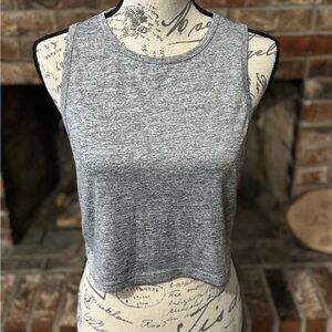SHEIN Gray Sleeveless Crop Top